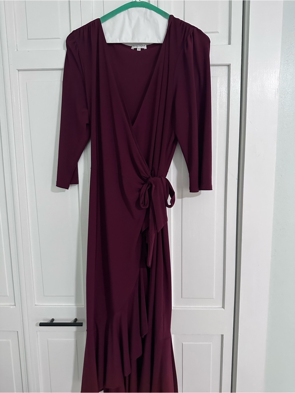 Kiyonna wine color cocktail dress. Size 12-14